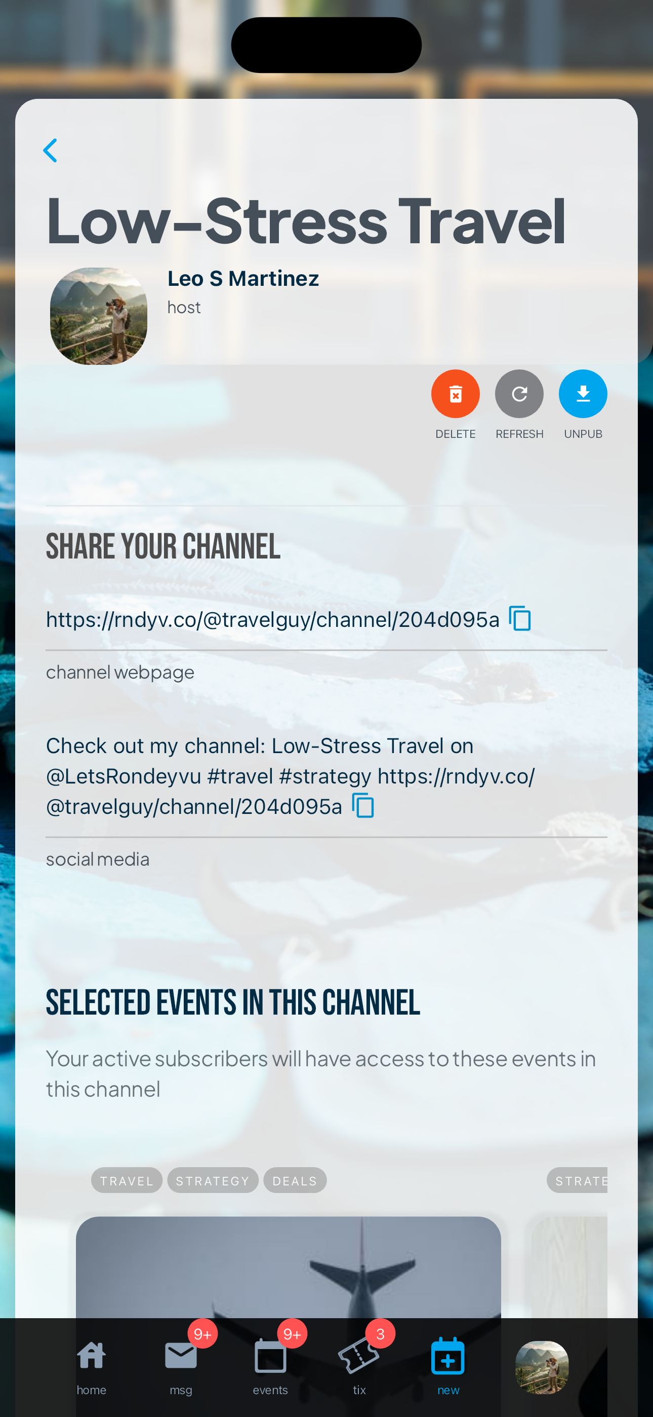 Rondeyvu live experience interface, view 5 of 10